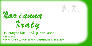marianna kraly business card